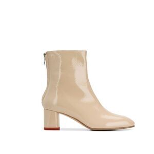 AEYDE Patent Leather Mel Ankle Boots in Neutral size 40EU US 10